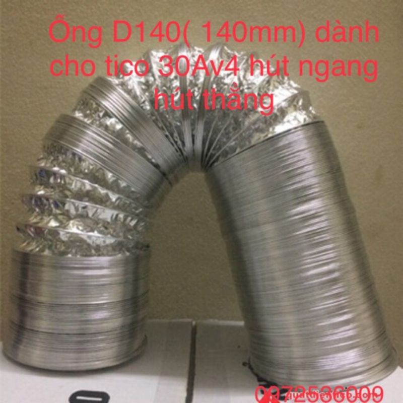 Ống gió mềm D140 ( 140mm) hay gọi là D150 dành cho quạt hút ngang Tico 30AV4