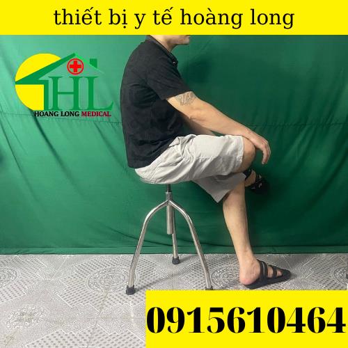 Ghế Xoay Inox 4 Chân Dùng Trong Y Tế Phòng Thí Nghiệm