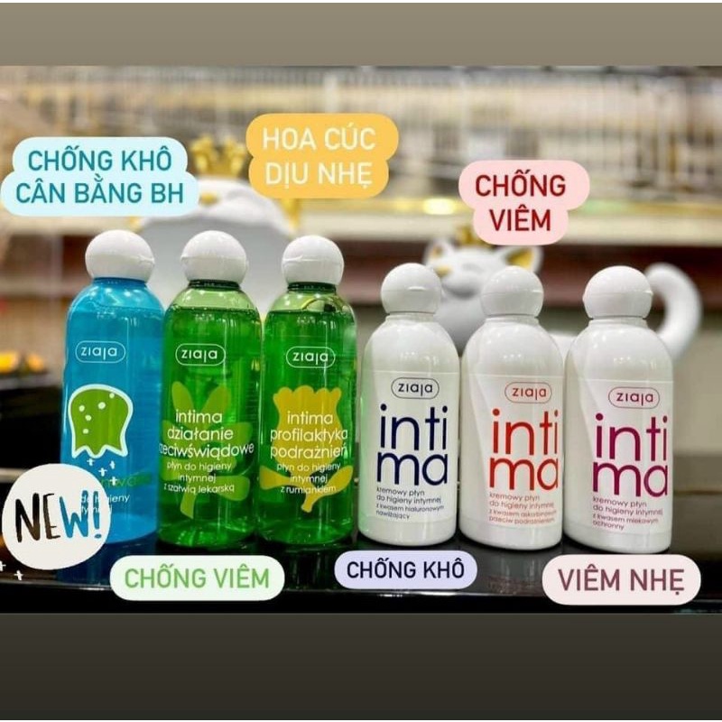 Dung dịch vệ sinh phụ nữ Intima ZIAJA Ba Lan size 200ml