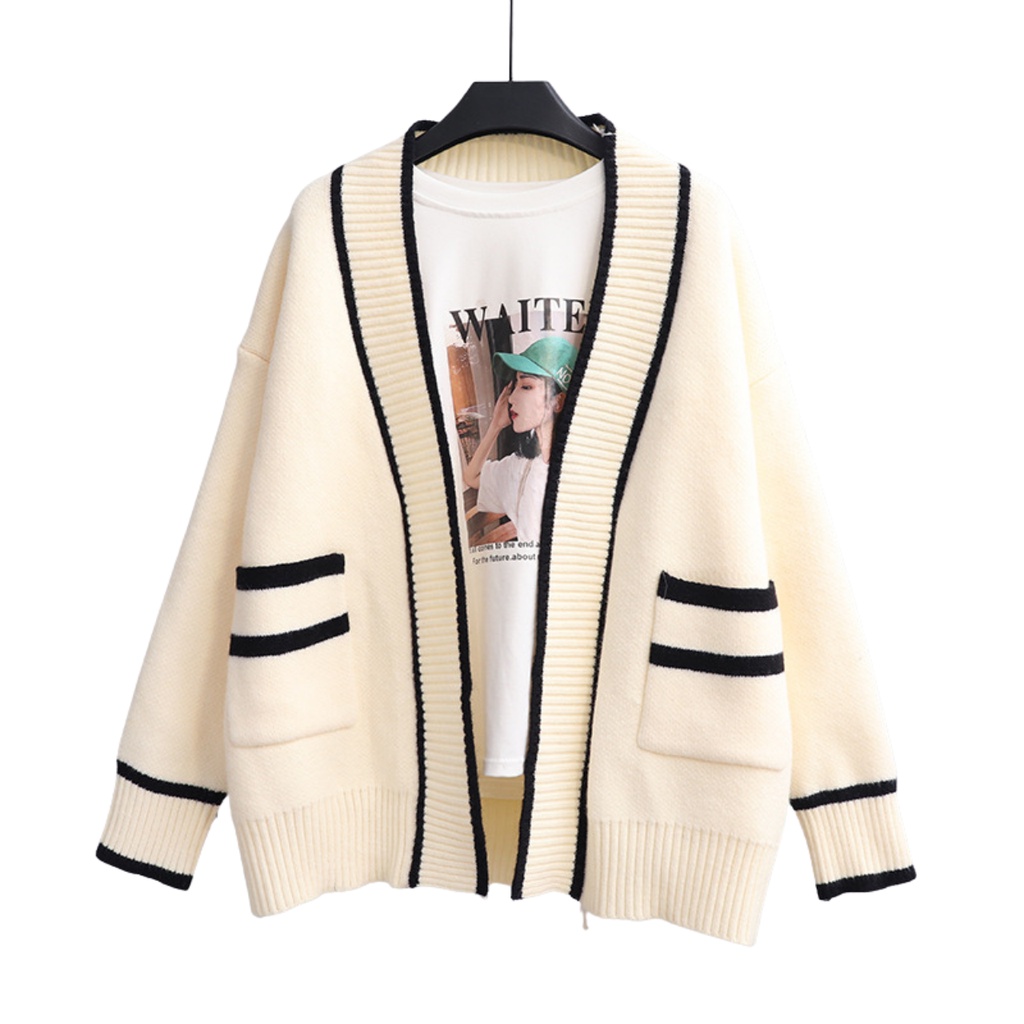 Áo khoác cardigan nữ,áo khoác len dệt kim dài tay kiểu mới munmun