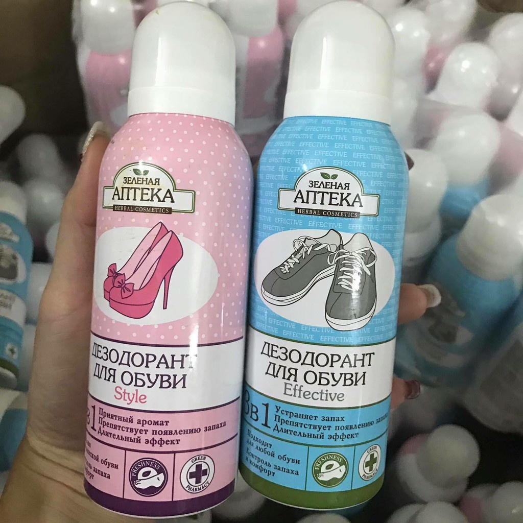Xịt khử mùi hôi giày Apteka của Nga