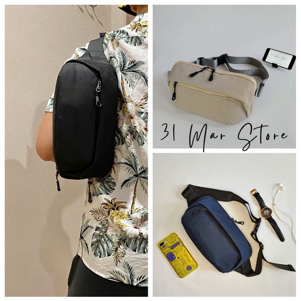 Túi đeo chéo Nam Weixier vải Jacquard cao cấp nhiều ngăn tiện dụng | BigBuy360 - bigbuy360.vn