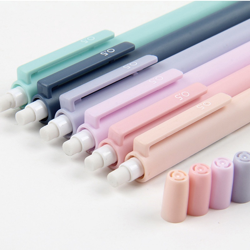 INS Pure Color 0.5 / 0.7mm Bút chì cơ Morandi Color Bút chì tự động Kiểu dáng đơn giản Văn phòng phẩm