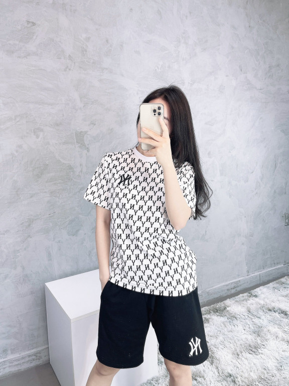 (HÀNG XUẤT XỊN) Áo họa tiết NY015 M/I/b Monogram Overfit Tee Made in Cambodia full tag code