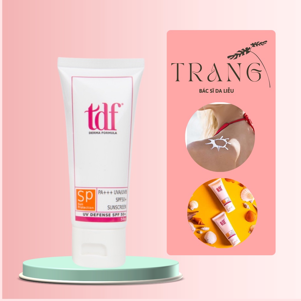 Kem chống nắng TDF SPF30 UVA/UVB sunscreen 50g TDF Chống nắng, chống lão hóa - Dr.Trang