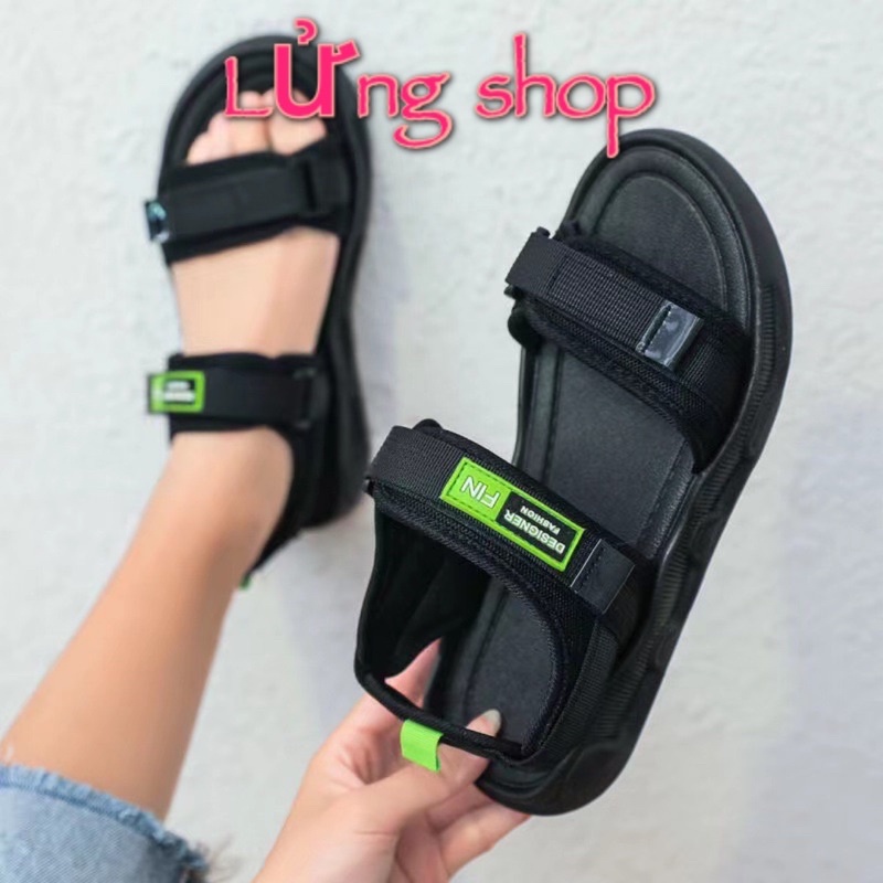 Dép Sandal Nữ Quai Hậu Quai Dán Học sinh sinh viên Lửng Shop