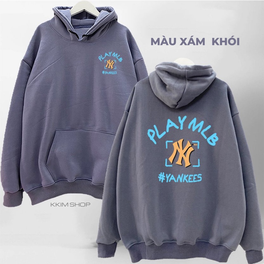 Áo Nỉ HOODIE NY MLP, Áo hoodies XANH LÁ unisex nam nữ form rộng oversize chất liệu Nỉ bông cao cấp KKIM SHOP