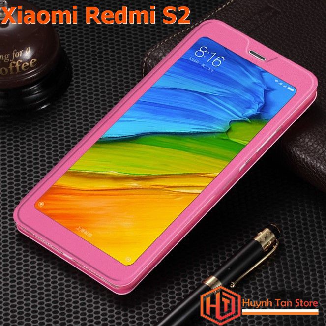 Xiaomi Redmi S2 _ Bao da [NÚT CÀI] cao cấp 3 tiện ích