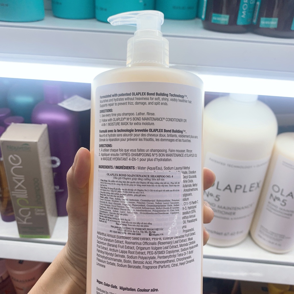 Cặp Dầu gội Olaplex No.4 + Dầu xả Olaplex No.5 2000ml / 1000ml (Hàng chính Hãng)