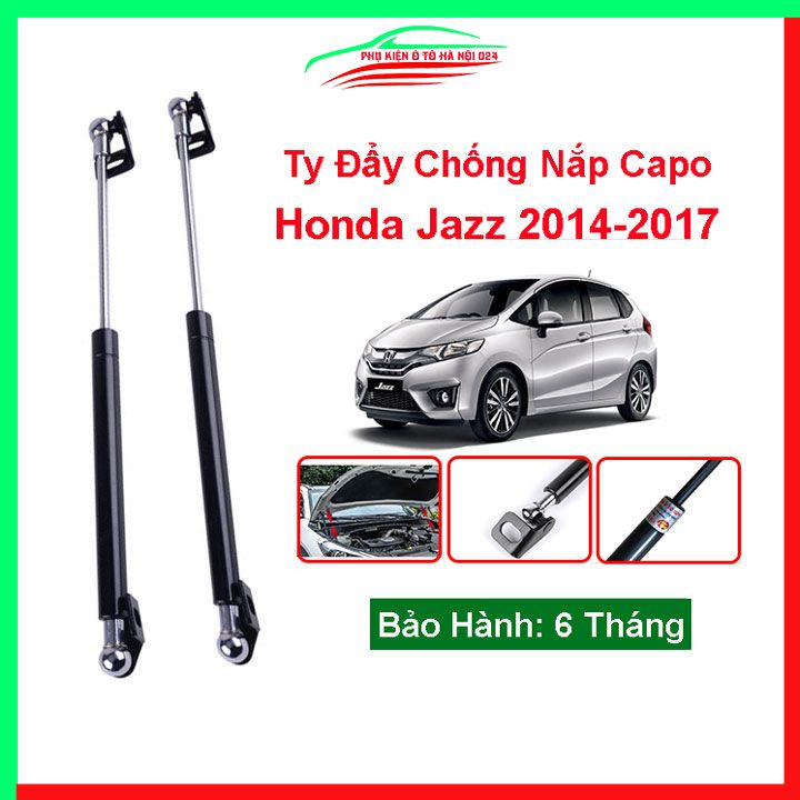 Bộ ty thủy lực ben hơi chống nắp capo Honda Jazz 2014-2017 tự động kèm phụ kiện lắp