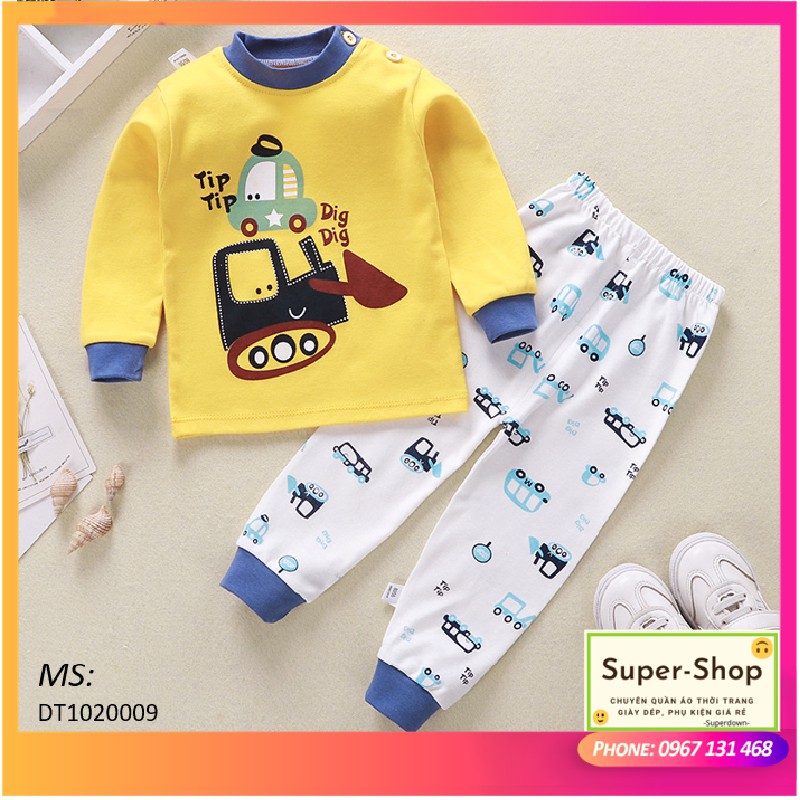 Bộ quần áo bé trai thu đông Farmi Shop Hàng cotton siêu đẹp, siêu cute