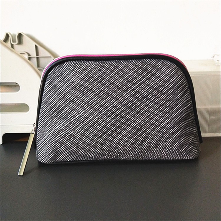 ✷✤❈▬Túi đựng mỹ phẩm bằng vải canvas màu xám mới của Lancome, clutch, ví tiền xu, đồ đơn giản, hoàn thiện