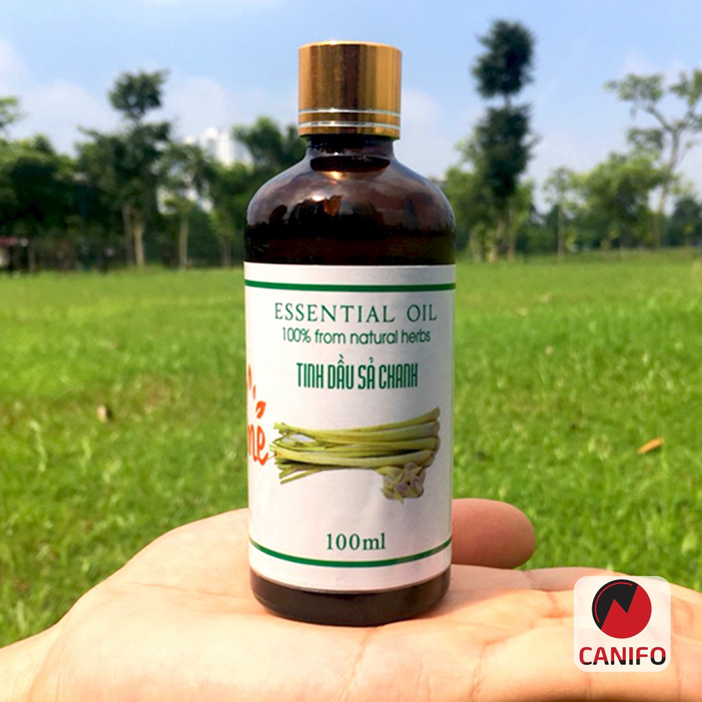 Tinh Dầu Sả Chanh Organic CANIFO - Hàng Chính Hãng, Tinh Dầu Xả Đuổi Muỗi, Xông Thơm Phòng, Khử Mùi Hiệu Quả