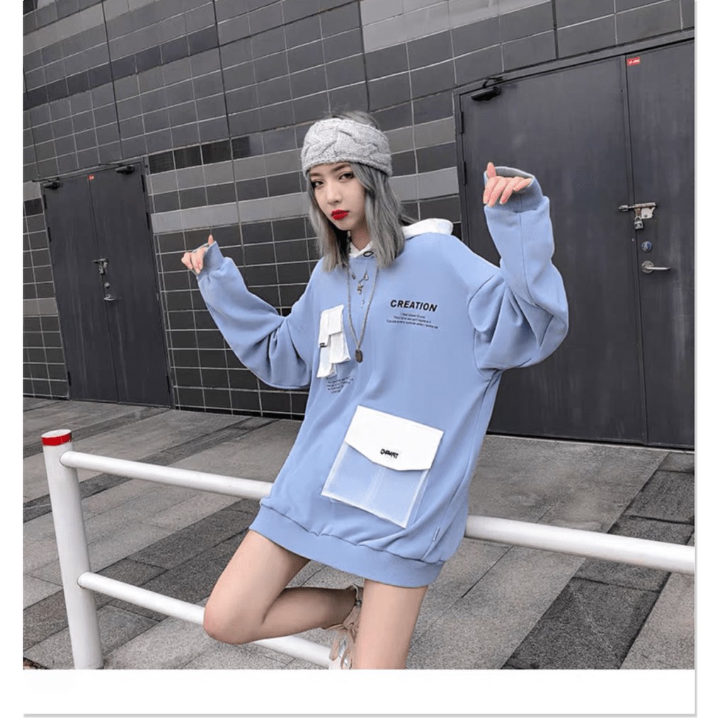 ÁO HOODIE NỮ THỜI TRANG SÀNH ĐIỆU CÁ TÍNH PHONG CÁCH DẠO PHỐ