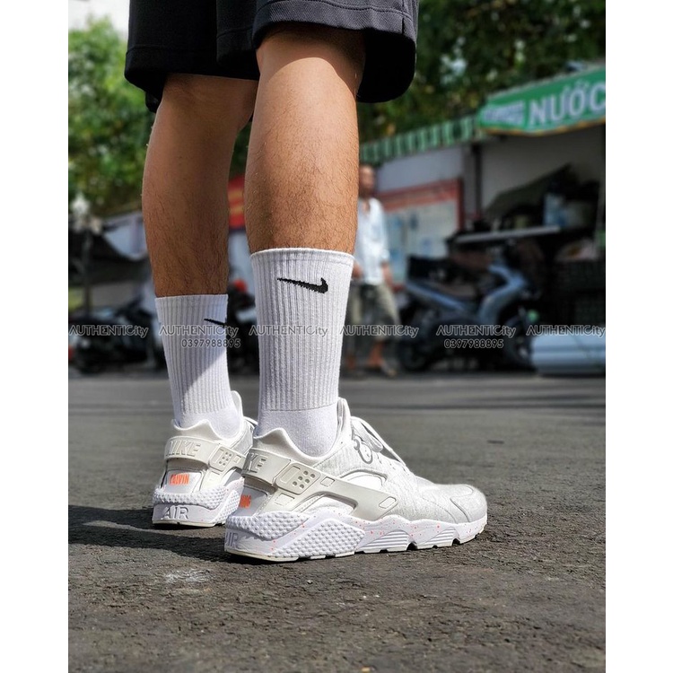Pack 3 đôi tất thể thao cổ cao Nike Drifit chính hãng màu trắng