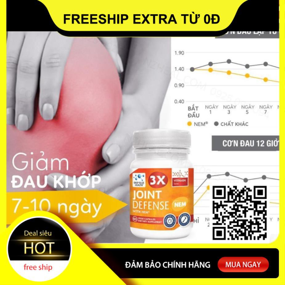 Bổ Sung NEM® Bổ Xương Khớp Deep Blue Health 3x Joint Defense with NEM 60v | BigBuy360 - bigbuy360.vn