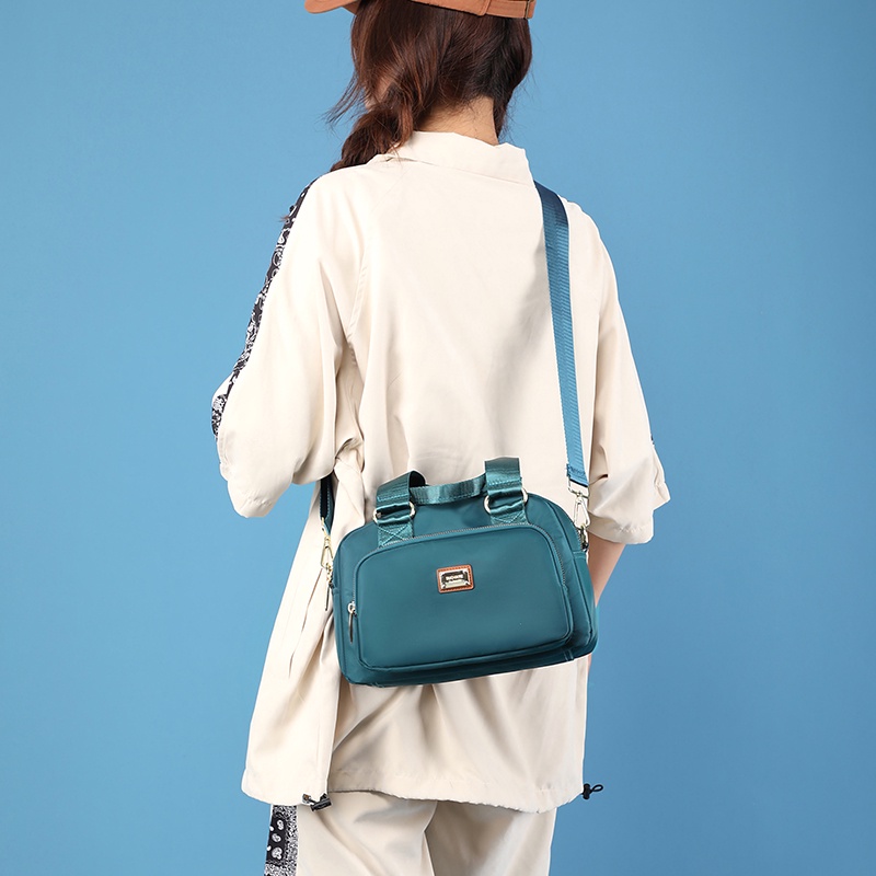 Túi Xách Đeo Vai Vải Canvas Chống Thấm Nước Đa Năng Thời Trang Cho Nữ