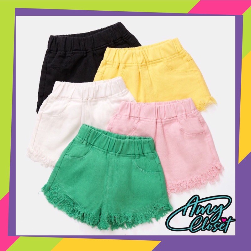 QUẦN SHORT ĐÙI TUA RUA CHO BÉ GÁI