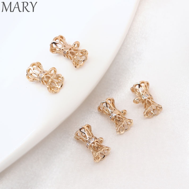 Hạt Cườm Nhỏ Mạ Vàng 14K Nhiều Màu Sắc Dùng Làm Vòng cổ / Thắt Lưng
