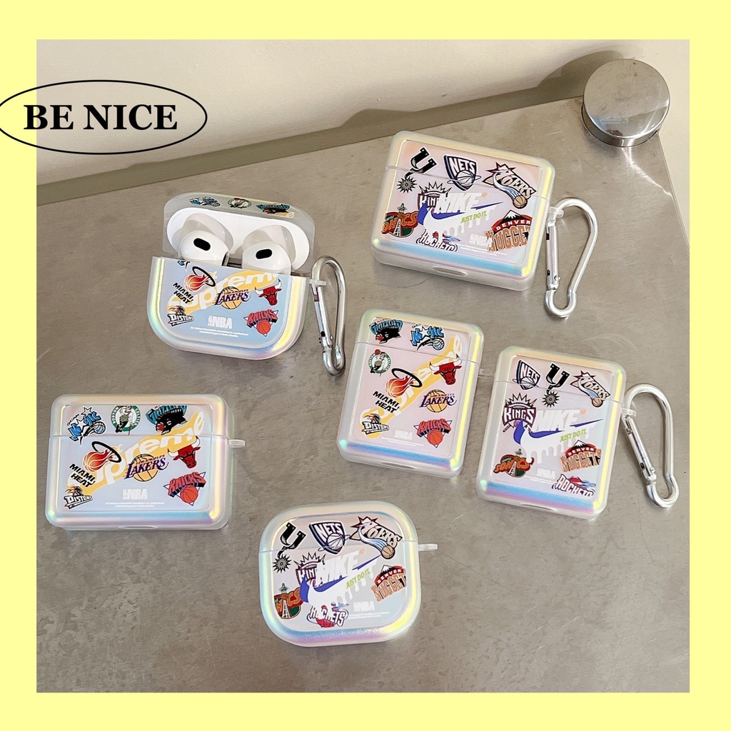 Vỏ Bảo Vệ Hộp Sạc Tai Nghe AirPods3gen 2021 AirPods3 AirPodsPro AirPods2gen Họa Tiết NBA Ốp