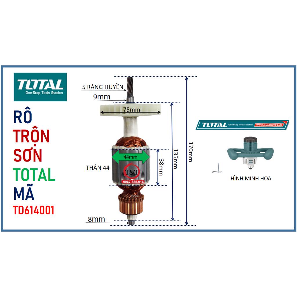 RÔ TO MÁY TRỘN SƠN TOTAL MÃ TD614001, 614001, RUỘT KHUẤY SƠN, KHUẤY BÊ.
