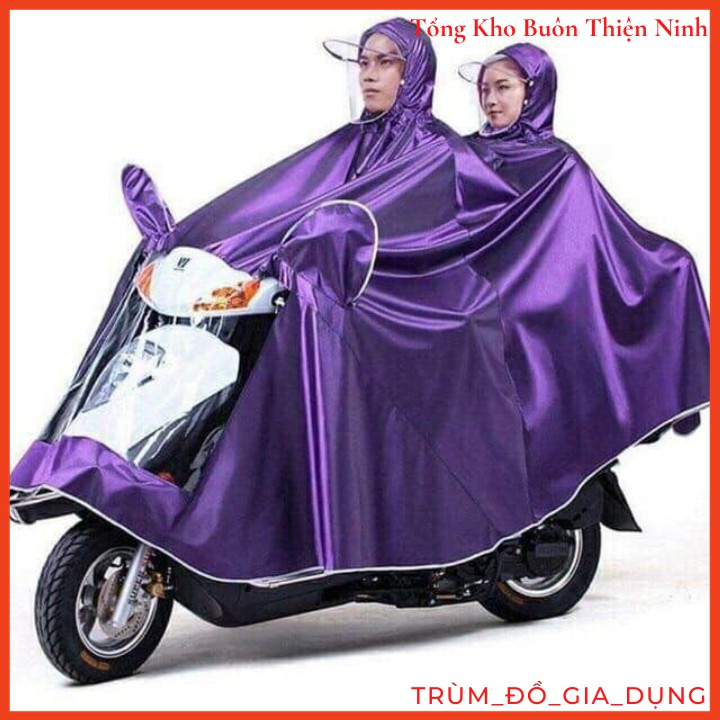 Áo mưa phản quang có kính che mặt 2 đầu đi mưa có tai trùm gương thời trang tiện lợi - Hàng Loại 1