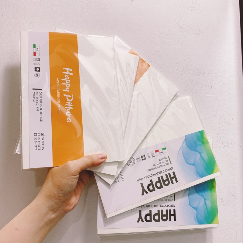 HAPPY size to A1 / A2 / A3 - Sản phẩm giấy vẽ HAPPY 300gsm từ Ý ✨✨
