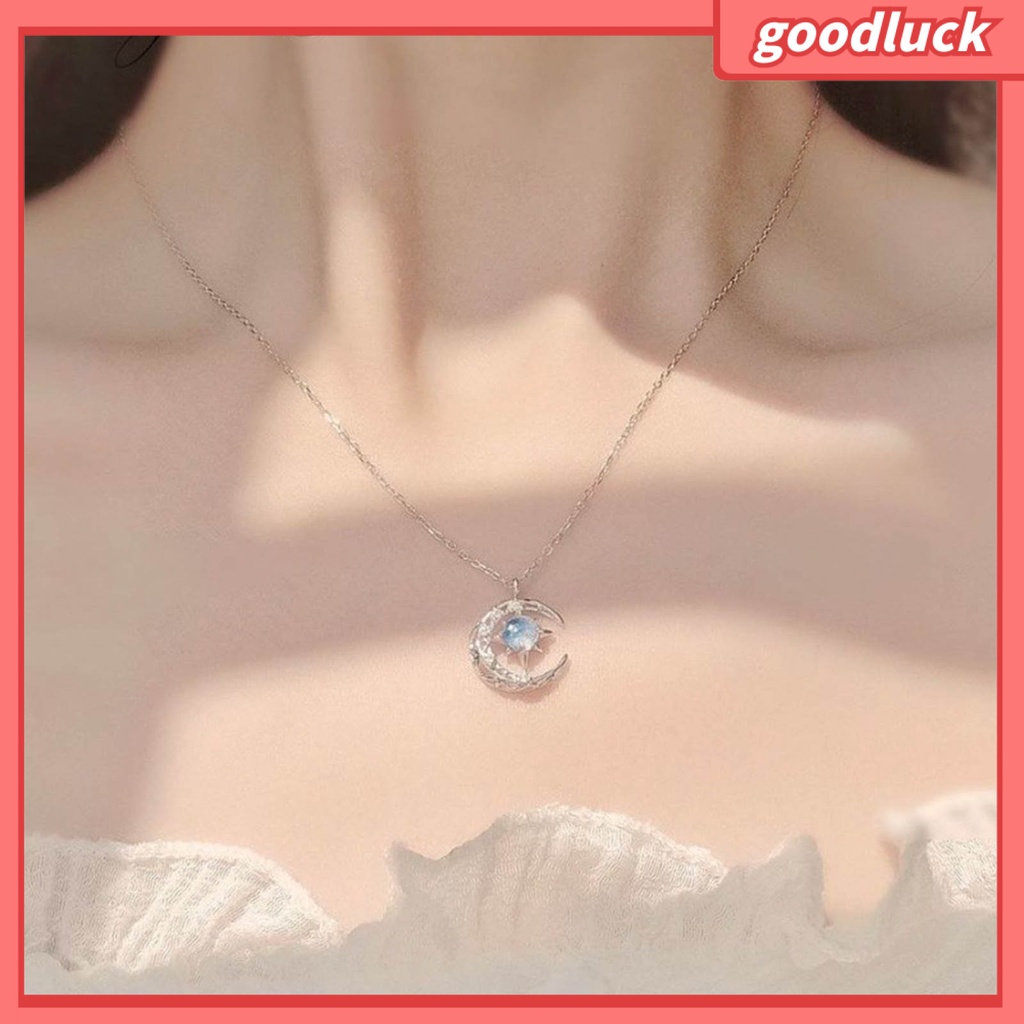 Vòng cổ Mặt Trăng Lưỡi Liềm Hợp Kim