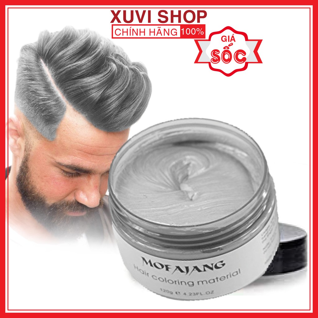 Sáp Vuốt Nhuộm Tóc Màu Xám Khói Cao Cấp MOFAJANG Nhật Bản 120g Chính Hãng Đổi Màu Tạm Thời - XUVI SHOP | BigBuy360 - bigbuy360.vn
