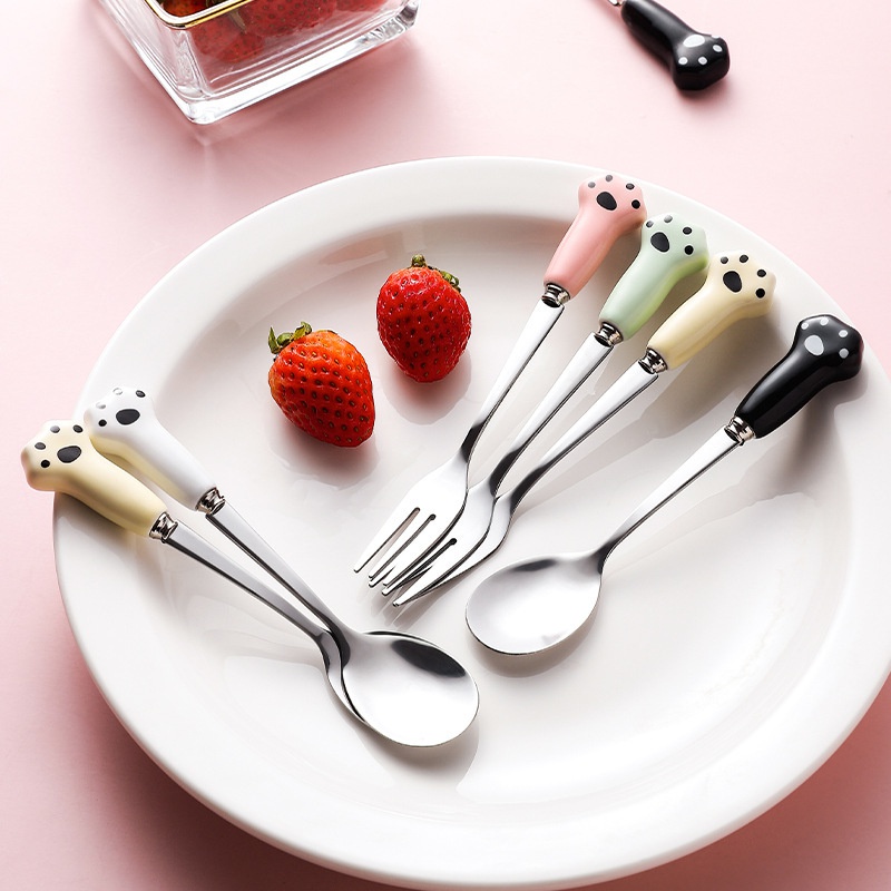 Muỗng cà phê bằng thép không gỉ hình động vật hoạt hình