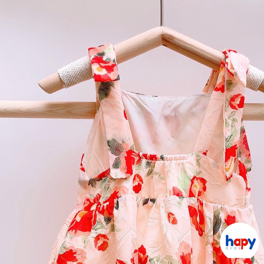 Váy cho bé gái HAPYKIDS ,2 dây chất tơ mềm mịn cho mùa hè mát mẻ, đầm cho bé từ 0-5 tuổi [V22.07]