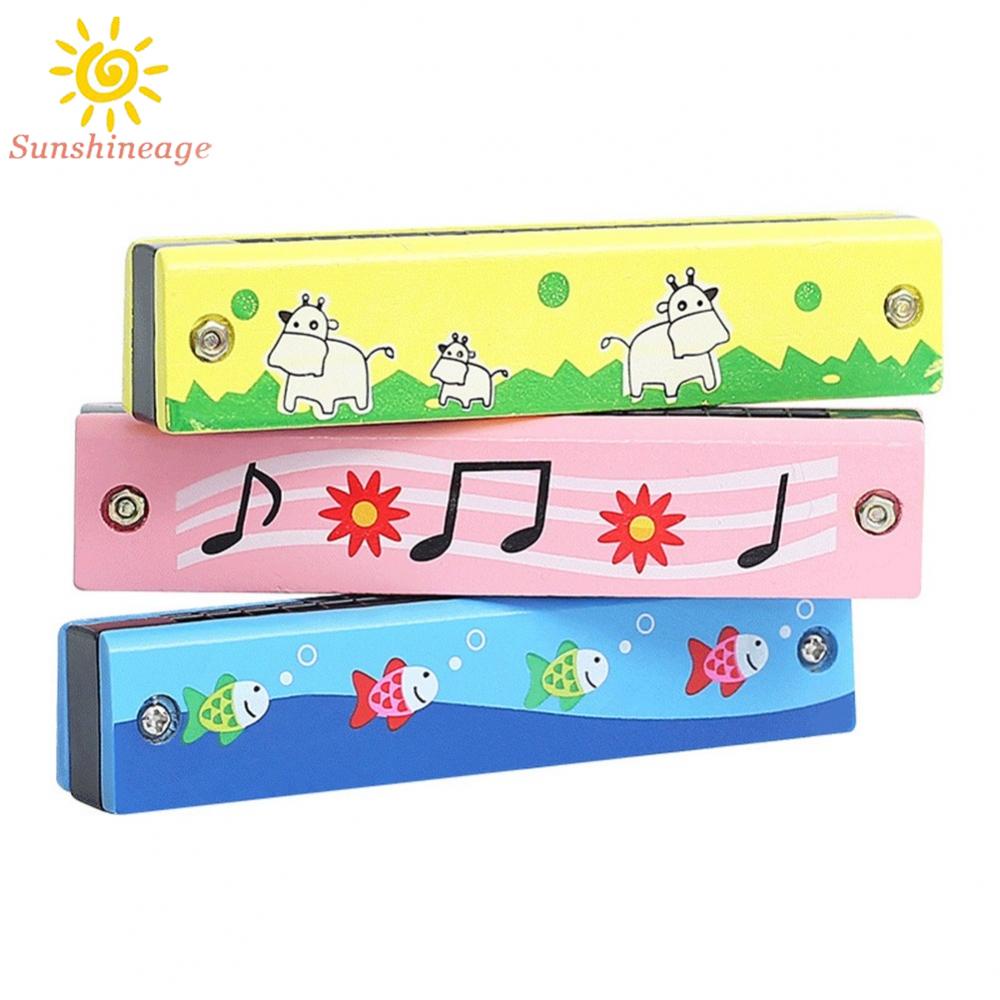 SUNAGE- ~1 x Harmonica 16 Holes Harmonica Mouth Organ Kids Music Instrument Educational Toy Gift【SUNAGE-HOT Fashion】