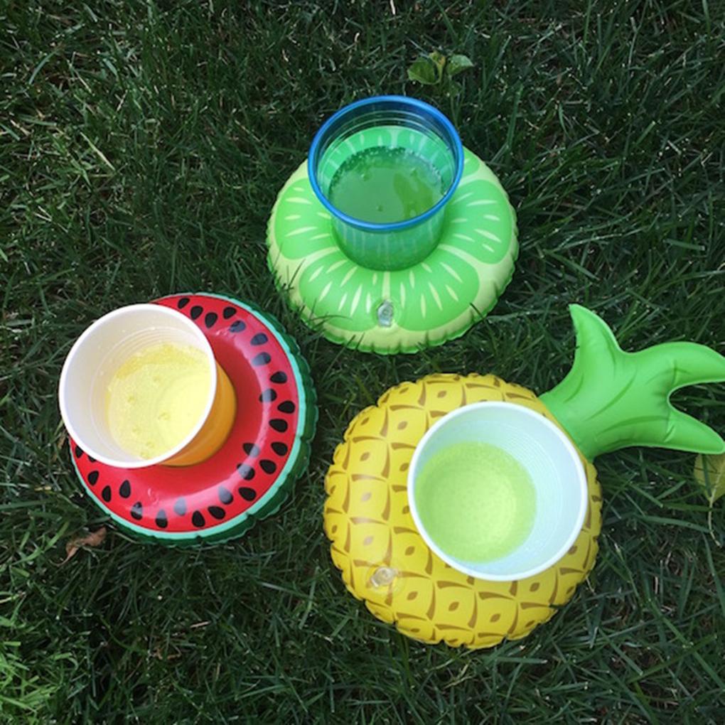 Pool Water Inflatable Swim Floats Fruit Cup Holder Drink Holder Party Toy Boat