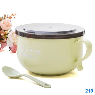 2021 ☂∈Tô ăn liền cách nhiệt hai lớp bằng thép không gỉ Ji Rui 304 có nắp hộp cơm đựng súp kiểu Nhật và tay cầm chống bỏ
