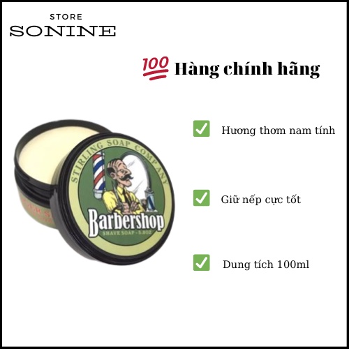Sáp tạo kiểu cho tóc Babershop- Wax siêu bóng mượt giữ nếp