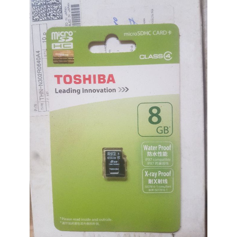 Thẻ nhớ Toshiba MicroSD 8GB Class 4 | WebRaoVat - webraovat.net.vn