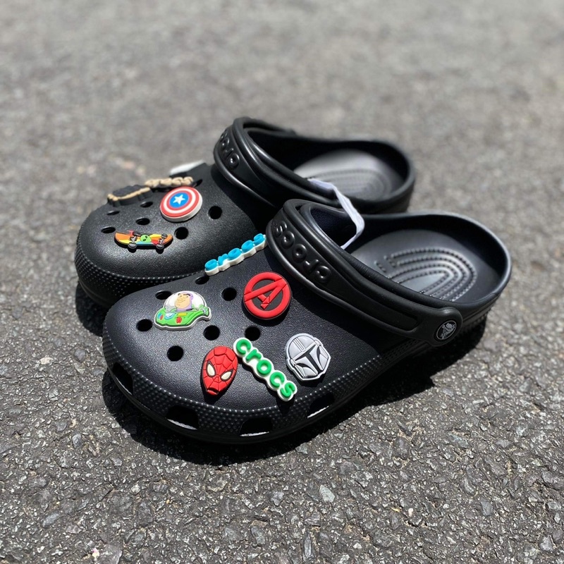 Chính hãng Dép Crocs trắng đen