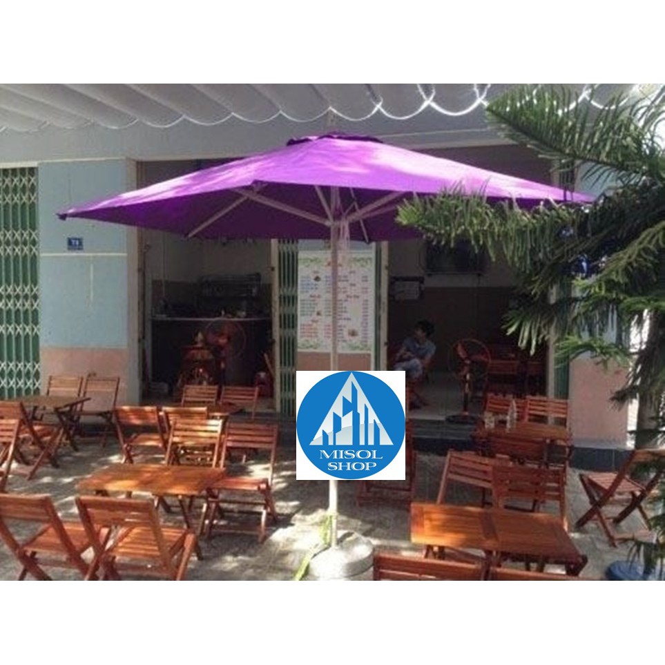 Dù lớn quán cafe không đế cao 2m8 Rộng 3 mét Đủ Màu Sắc