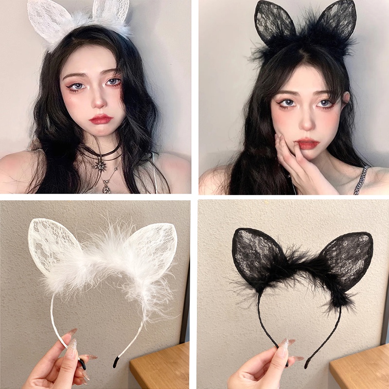 Băng Đô Hình Tai Mèo Dễ Thương Phong Cách Hàn Quốc