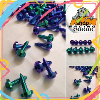 PHU KIEN TRANG TRI DO CHOI XE MAY GIA RE!!!!!!!! Ốc titan GR5 5li18 áo yamaha xoắn , dàn áo yamaha