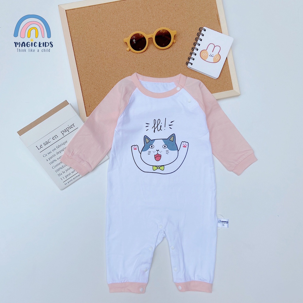 Bộ body dài tay in họa tiết hình thú đáng yêu BL20011 - MAGICKIDS