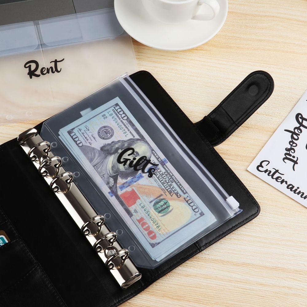 Lanfy A6 Bìa Đựng Tiền Mặt Bằng PU Thiết Thực