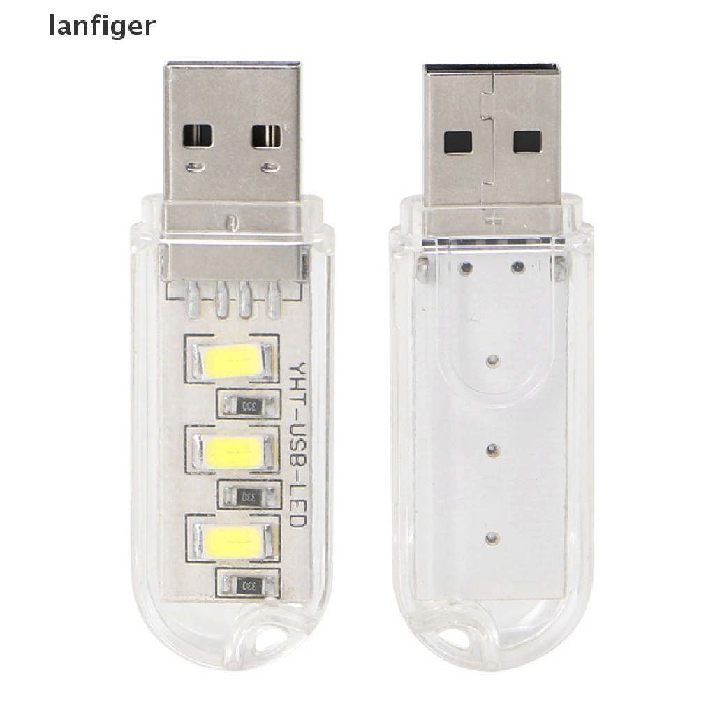 Chip Đèn LED 3 Bóng Mini Di Động Kèm Sạc USB Tiện Dụng Mang Theo Cắm Trại