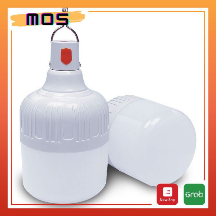 Bóng đèn Led sạc tích điện 50W/70W/80W thích hợp Du lịch-Dã Ngoại- Bán Quán_ Mos Shop