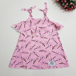 Siêu đẹp - Váy lanh lụa (đầm tole) 2 dây thắt nơ cực xinh bán shop