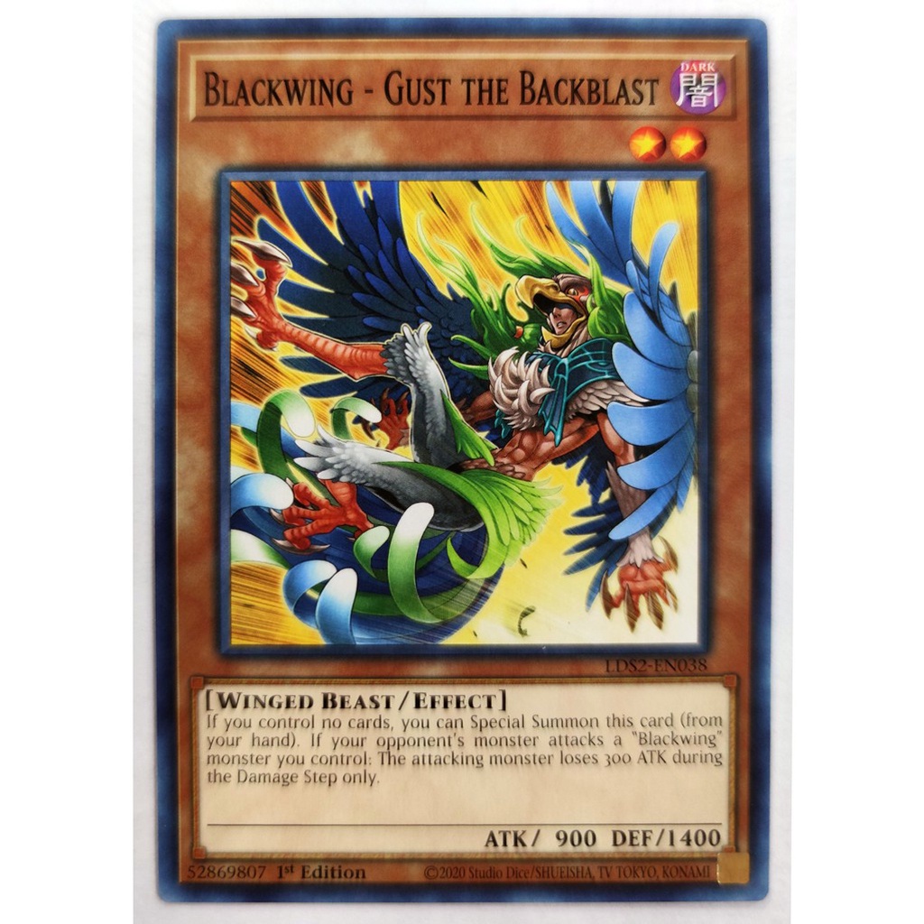 [Thẻ Yugioh] Blackwing - Gust the Backblast |EN| Rare / Common (5D's)