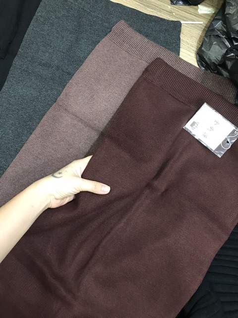 Chân váy len bút chì trơn sẻ sau và sẻ cạnh ( ảnh kèm video) | BigBuy360 - bigbuy360.vn