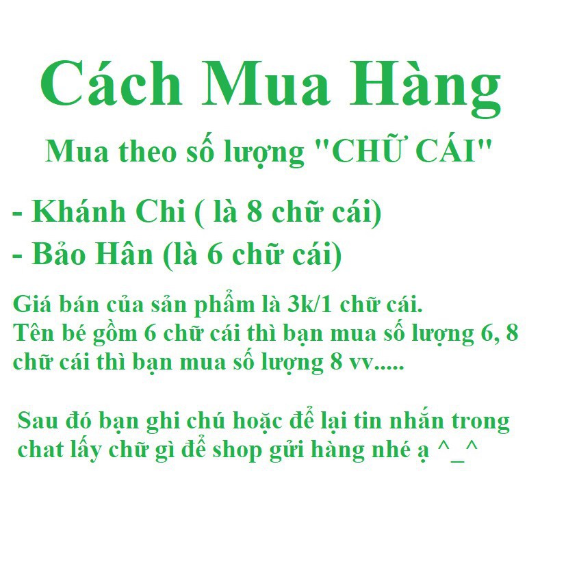 Chữ tên bé sinh nhật (Giá 3k9 / 1 chữ cái ) dây chữ ghép tên bé có dấu tiếng việt bằng giấy kèm dây treo