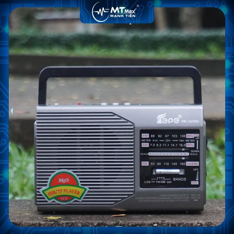 Đài FM RADIO FP-1372U kết hợp Loa nghe nhạc đủ các kết nối Usb TF thiết kế retro vintage cổ điển sang trọng tiện dụng