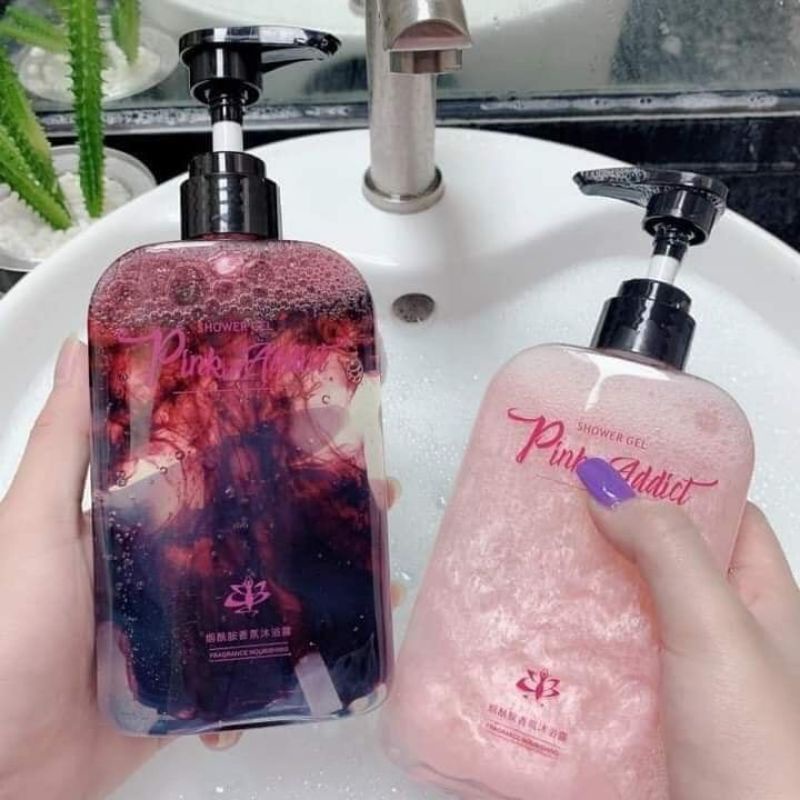 Sữa tắm nước hoa 𝐏𝐈𝐍𝐊 𝐀𝐃𝐃𝐈𝐂𝐓 sữa tắm tự pha DIY Perfume Shower Gel Lyly Store 400ml